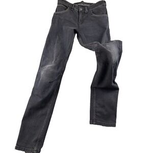 Shima Devon Motorcycle Jeans Men's 32 Black Denim Cotton Low-Rise Straight Leg